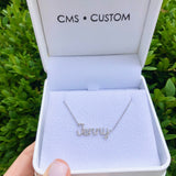 DIAMOND NAMEPLATE NECKLACE